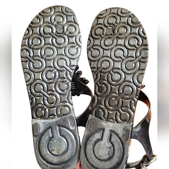 Coach Black Hilda Jelly Sandal - Picture 2 of 4